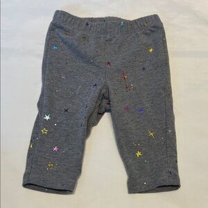 “Bundle 10/$13” Old navy 0-3 Gray baby girl Bottoms with Colorful Star Accents